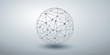 © bagotaj - Networks - Transparent Ploygonal Globe Design on Grey Wide Background