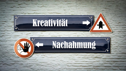 Poster - Schild 405 - Kreativität