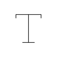 Poster - format, type, text icon. Element of text and typography for mobile concept and web apps icon. Thin line icon for website design and development