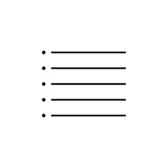 Fototapete - format, list, text icon. Element of text and typography for mobile concept and web apps icon. Thin line icon for website design and development