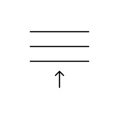 Poster - format, text icon. Element of text and typography for mobile concept and web apps icon. Thin line icon for website design and development