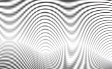 Poster - Abstract Diagonal Curve Line Texture or Grey Lined Pattern