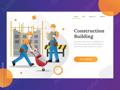 Construction Builder Landing Page Building And Construction Industry Cartoon Background With Workers Construction Team At The Facility Under Construction Vector Illustration Buy This Stock Vector And Explore Similar Vectors At Adobe Newspaper editorial cartoons are graphic expressions of their creator's ideas editorial cartoons are based on current events.