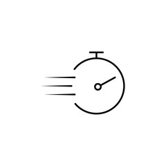 Poster - chronometer icon. Element of speed for mobile concept and web apps illustration. Thin line icon for website design and development, app development. Premium icon