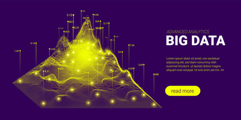 Wall Mural - Big Data Analysis Futuristic Concept.