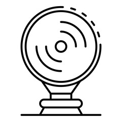 Poster - Museum siren icon. Outline museum siren vector icon for web design isolated on white background