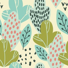 Wall Mural - Vector spring pattern.