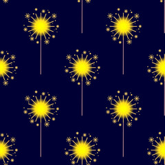 Wall Mural - Sparklers pattern