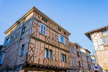 Canvas Print - Dans le village de Chatillon sur Chalaronne dans l'Ain