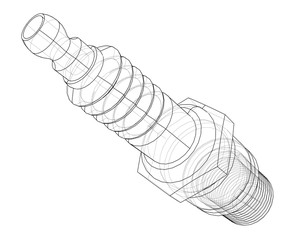 Aufkleber - Vector spark plug concept