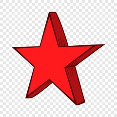 Poster - Star Icon in hand drawn style isolated on background for any web design 
