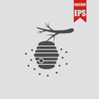© Tilegen - Wild bee hive icon.Vector illustration.