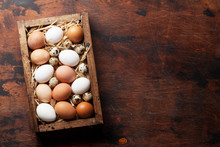 Hen And Quail Eggs