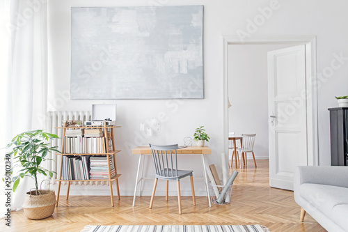 Stylish Scandinavian Home Decor Of Interior With Creative
