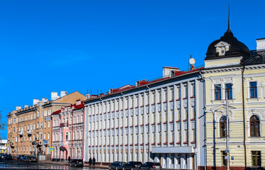 Pskov, Russia. The city street.