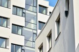 Fototapeta Tulipany - Modern complex of apartment residential buildings
