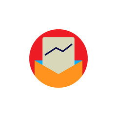 Poster - Discount, growing icon. Element of color discount signt icon. Premium quality graphic design icon. Signs and symbols collection icon for websites, web design
