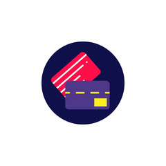 Aufkleber - Discount, credit card icon. Element of color discount signt icon. Premium quality graphic design icon. Signs and symbols collection icon for websites, web design