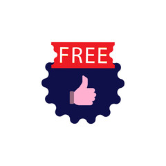 Poster - Discount, free icon. Element of color discount signt icon. Premium quality graphic design icon. Signs and symbols collection icon for websites, web design