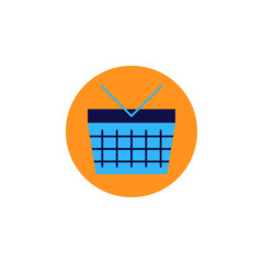 Poster - Discount, shopper, basket icon. Element of color discount signt icon. Premium quality graphic design icon. Signs and symbols collection icon for websites, web design