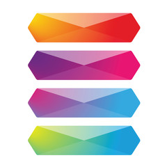 Fototapete - Empty web button set