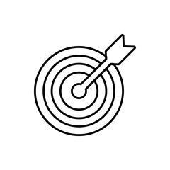 Poster - target sign icon. Element of Software development for mobile concept and web apps icon. Thin line icon for website design and development, app development
