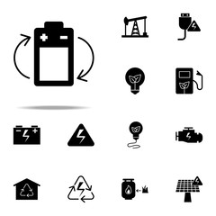 Poster - Battery Batteryicon. Energy icons universal set for web and mobile