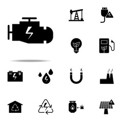 Poster - Battery Batteryicon. Energy icons universal set for web and mobile