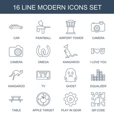 Aufkleber - modern icons