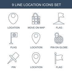 Poster - 9 location icons