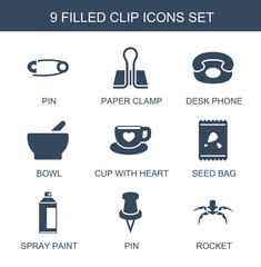 Poster - 9 clip icons