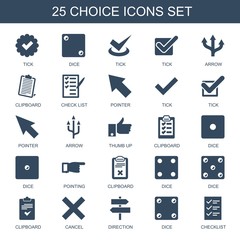 Poster - 25 choice icons