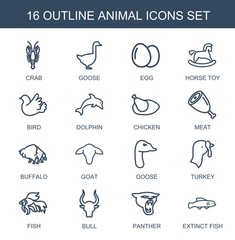 Canvas Print - animal icons