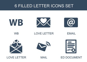 Poster - 6 letter icons