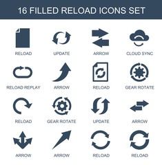 Wall Mural - reload icons