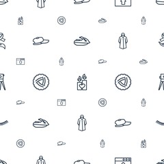 Wall Mural - drawn icons pattern seamless white background