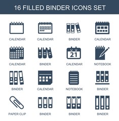 Poster - 16 binder icons