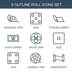 Poster - roll icons
