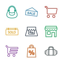 Sticker - retail icons