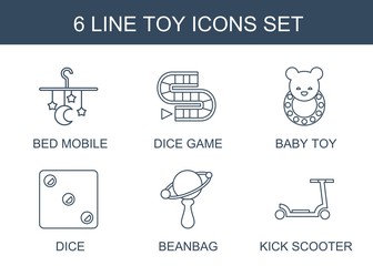 Poster - 6 toy icons