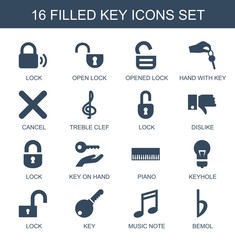 Sticker - key icons