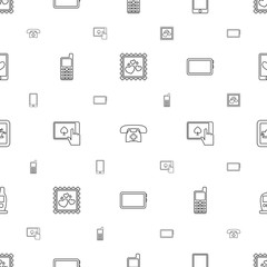 Poster - smartphone icons pattern seamless white background