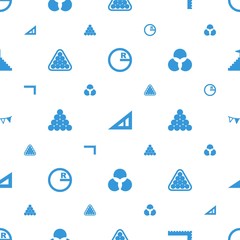 Poster - triangle icons pattern seamless white background