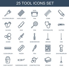 Poster - 25 tool icons