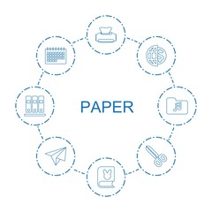 Poster - paper icons