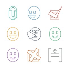 Poster - 9 positive icons