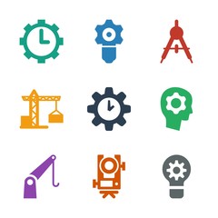 Poster - 9 engineering icons