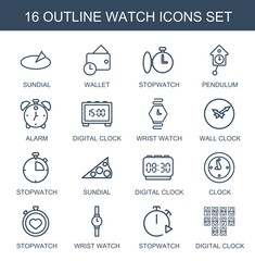 Poster - watch icons
