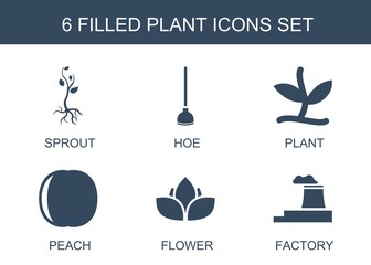 Poster - 6 plant icons