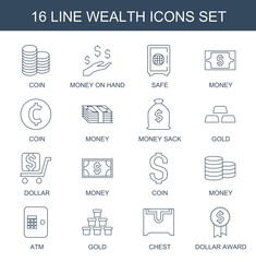 Poster - 16 wealth icons